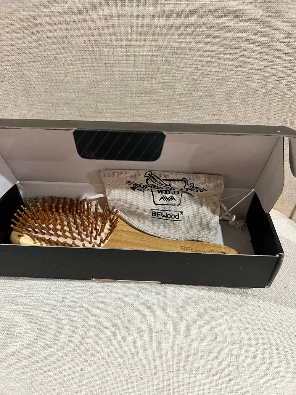 🎍Bamboo Hair Brush with Paddle and Rounded Wood Bristles 🎍